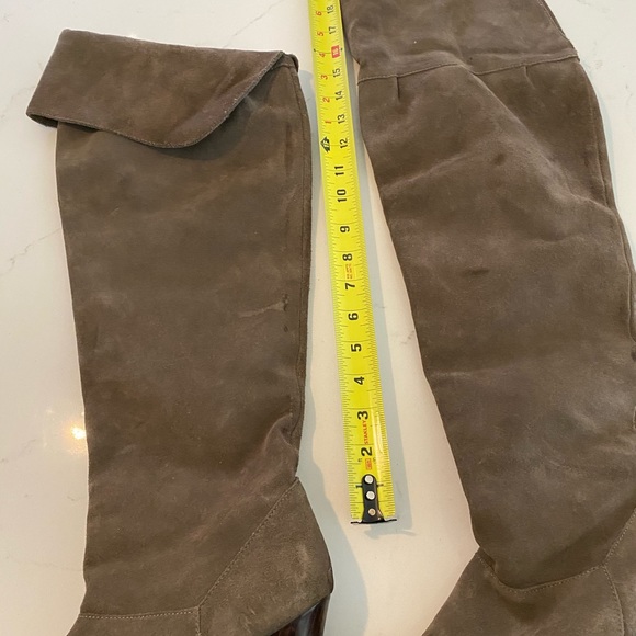 Roberto Vianni knee high grey suede boots size 8 - Picture 3 of 9